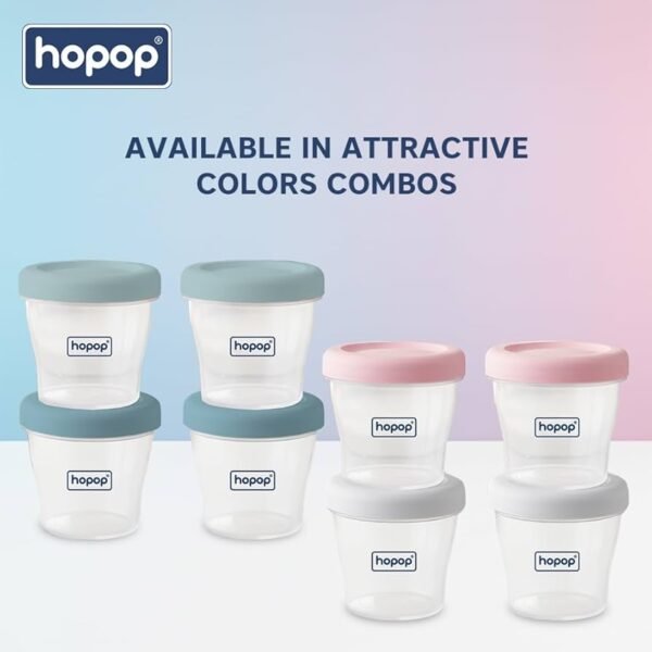 علب حفظ طعام وحليب الأم